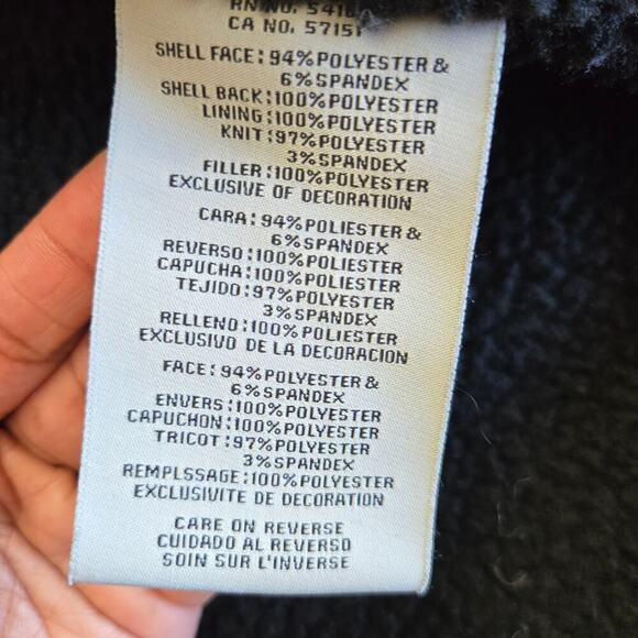 Levi's Men's Sherpa Hooded Jacket Size L Black Streetwear Grunge Skater Workwear - Picture 7 of 10